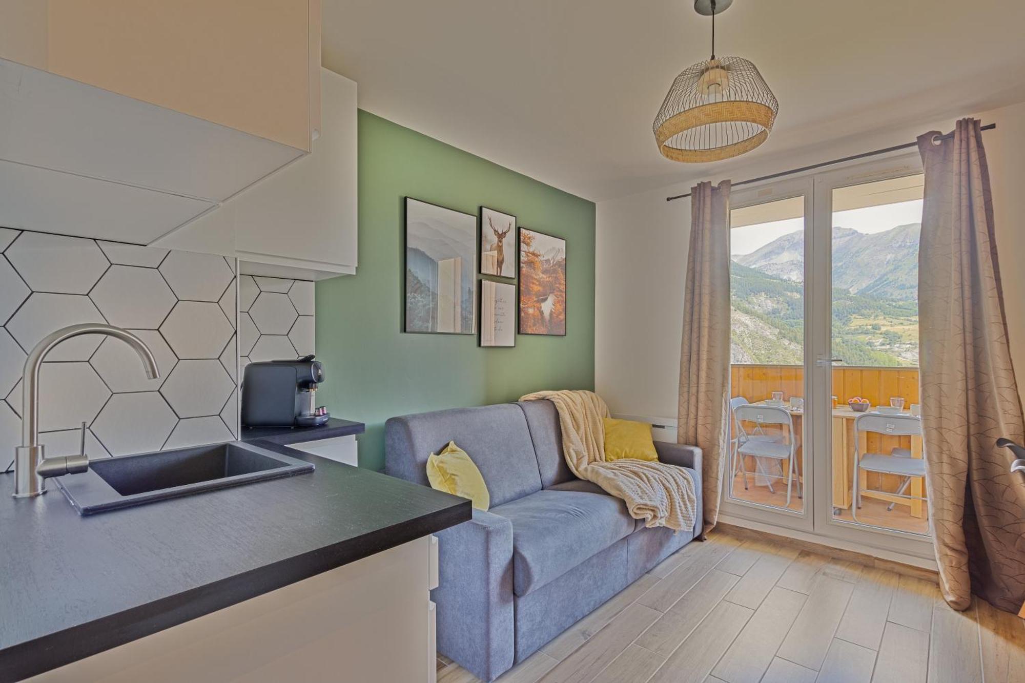 Studio De Charme Avec Vue Sur Le Val D'Allos, Parking Et Wifi Gratuit 외부 사진